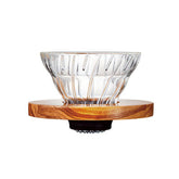 V60 Glass Dripper Olive Wood